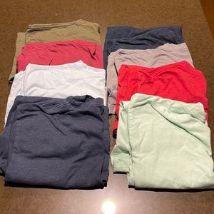8 Pack Bundle Fresh Clean Tees Short Sleeve Shirts
